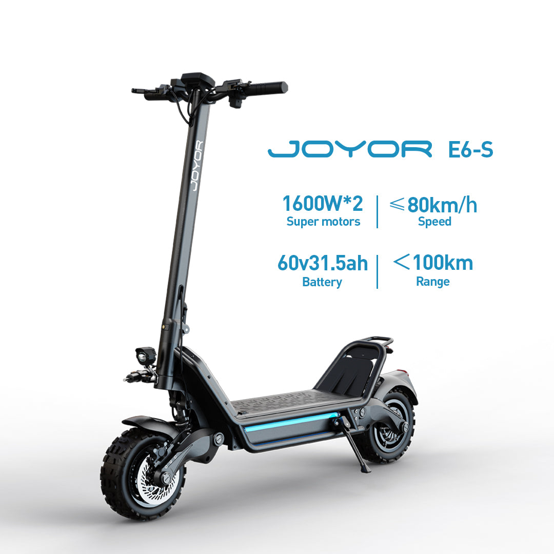 JOYOR E6-S 11" Offroad-Elektroroller 2*1600W Motor 60V 31,5Ah Batterie