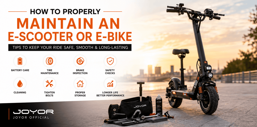 How to Properly Maintain an E-Scooter or E-Bike | JOYOR Official